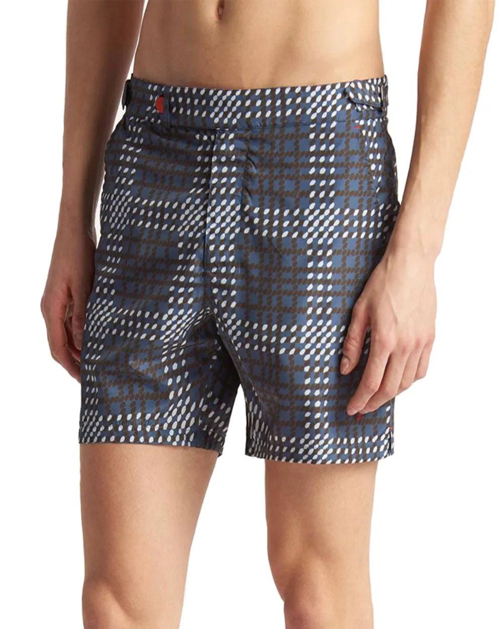 Exploded Plaid Swim Shorts