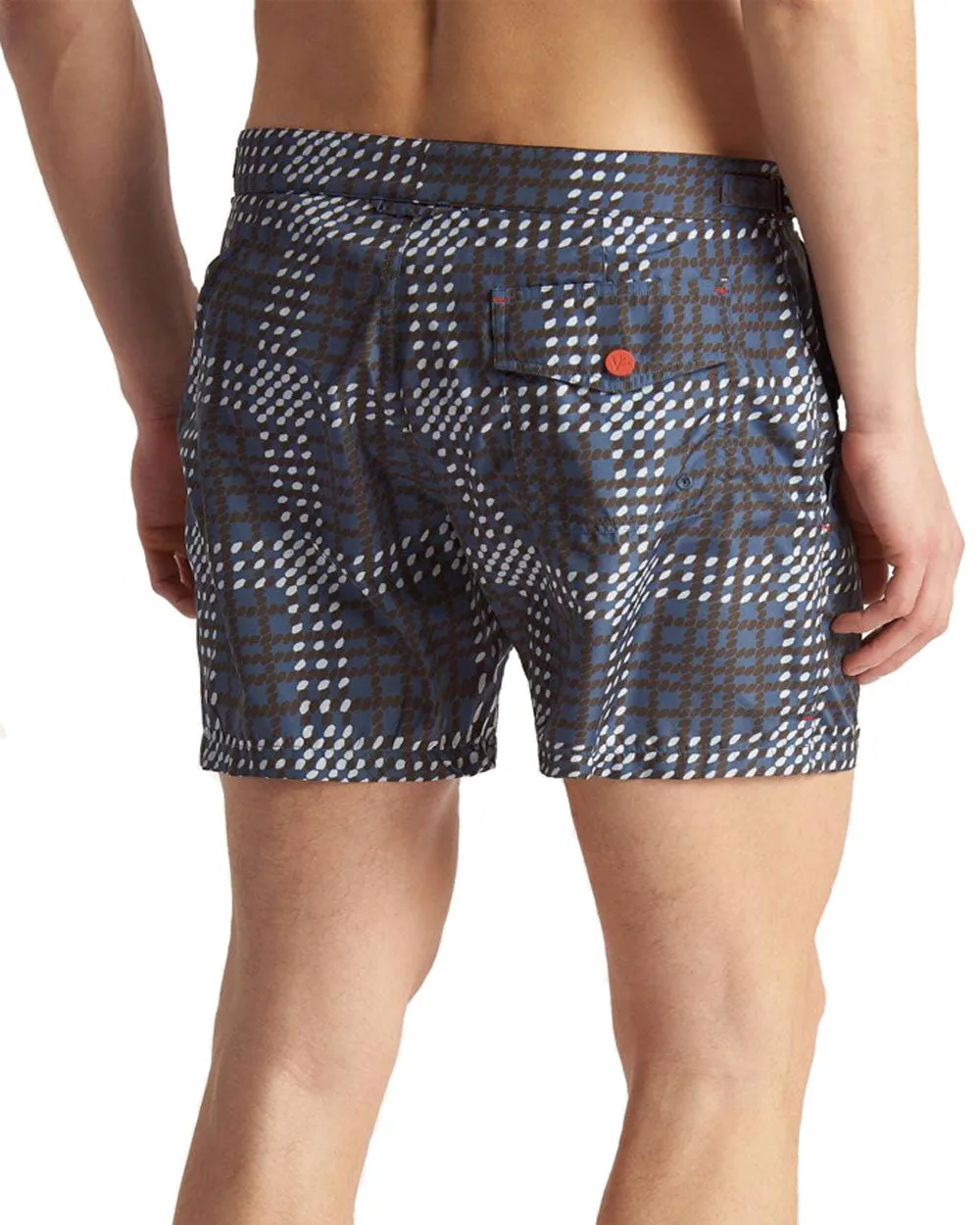 Exploded Plaid Swim Shorts