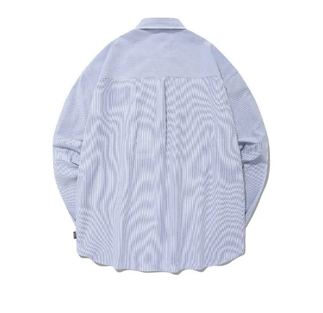 Fallett  |Stripes Unisex Street Style Long Sleeves Cotton Logo