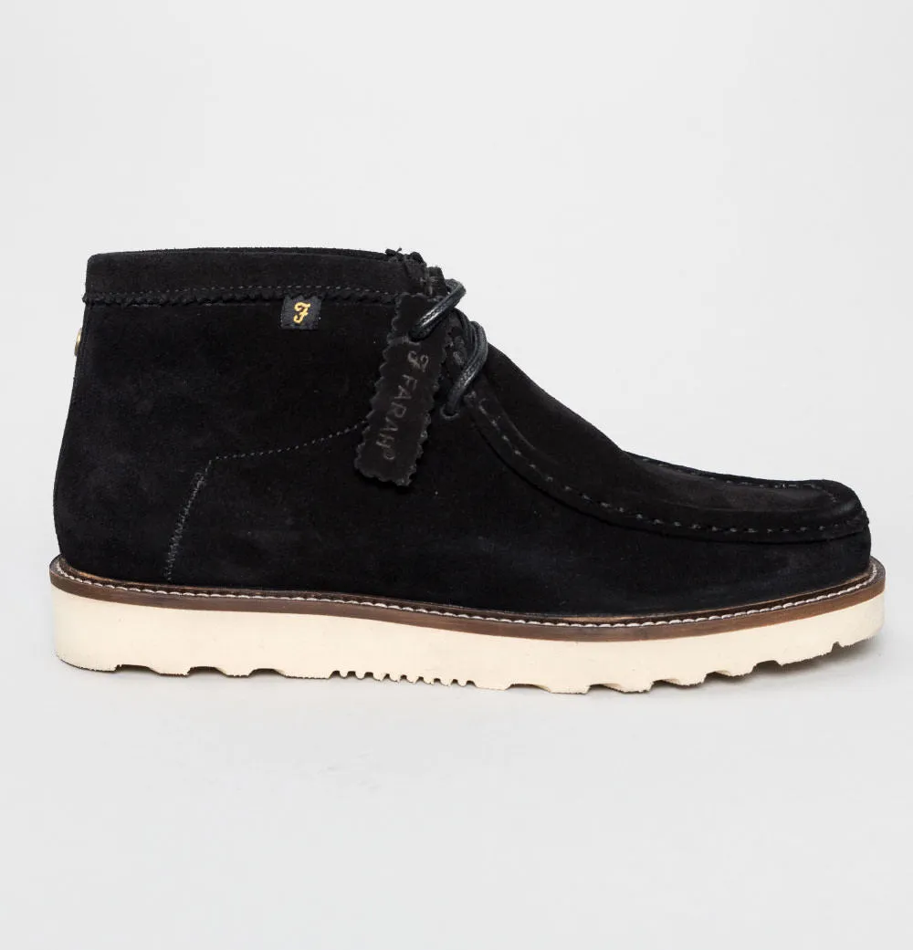 Farah Hanker Suede Boots Black