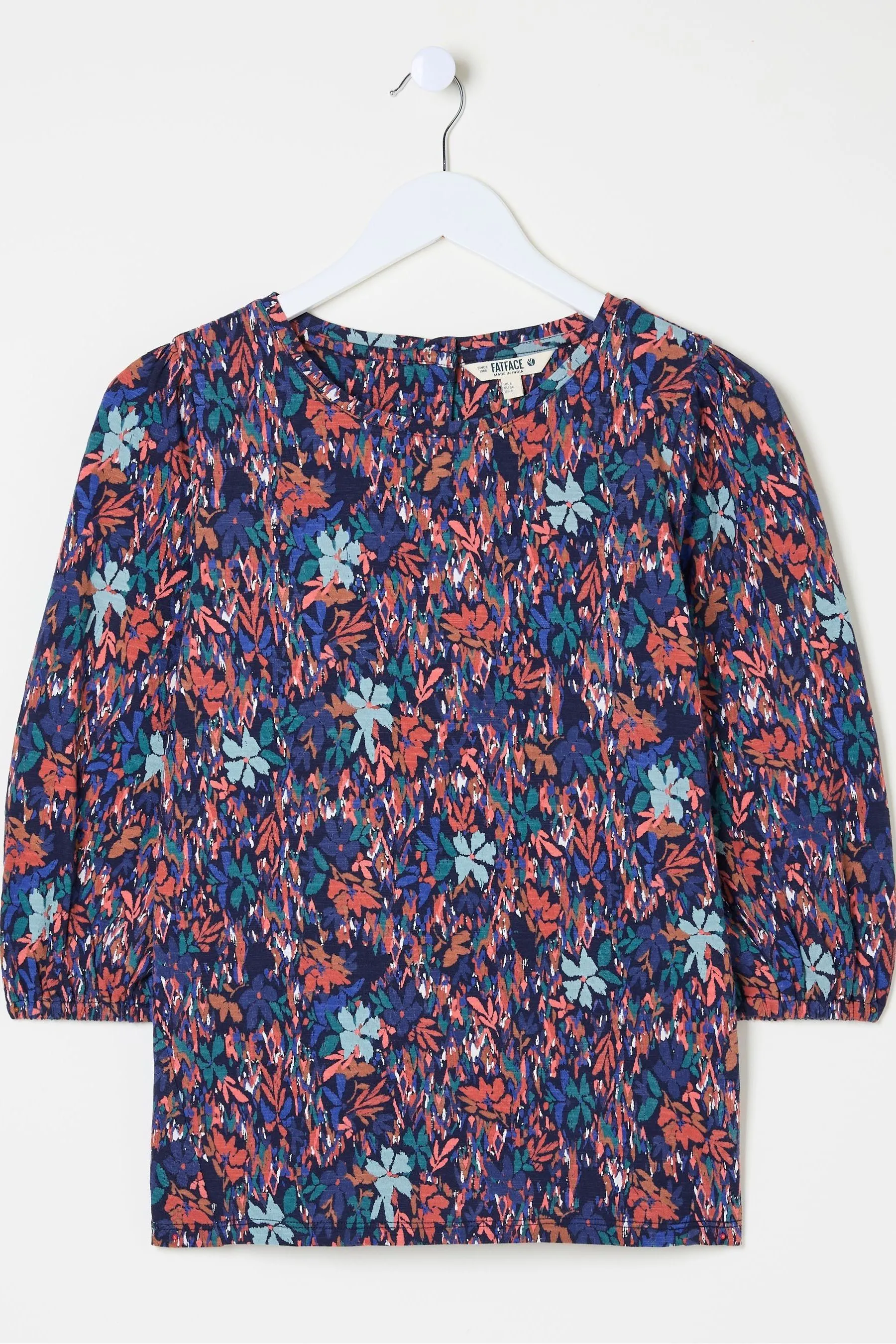 FatFace Blue Expressive Top