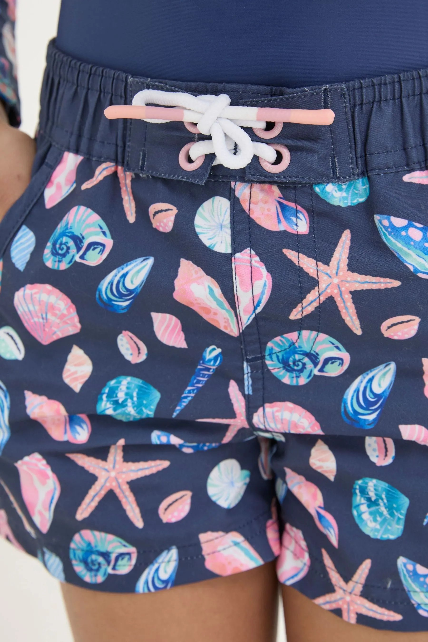 FatFace Blue Shell Swim Shorts