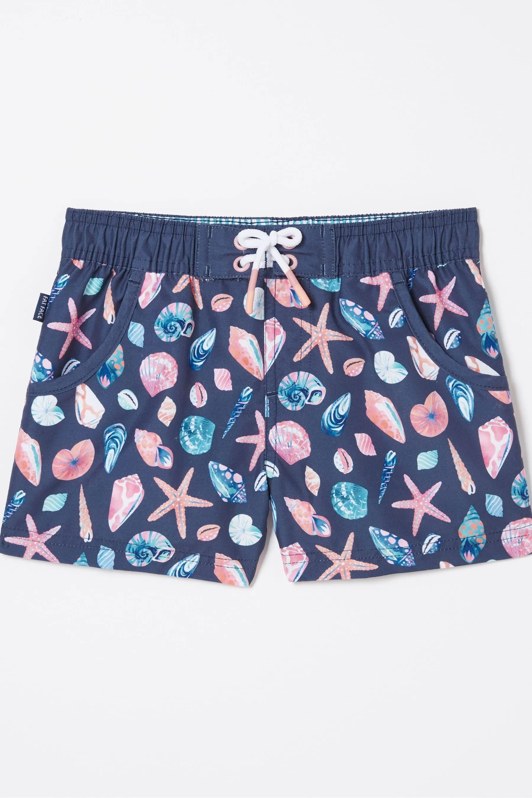 FatFace Blue Shell Swim Shorts