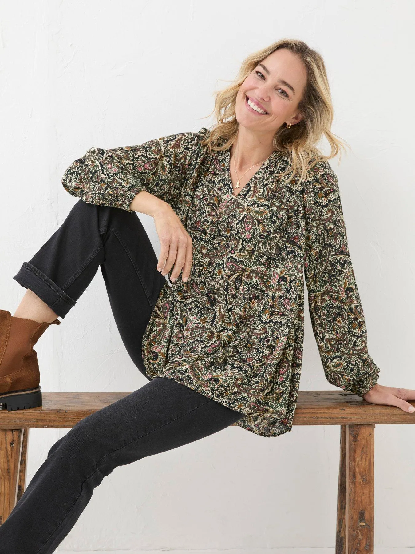 FatFace Faye Wild Paisley Tunic