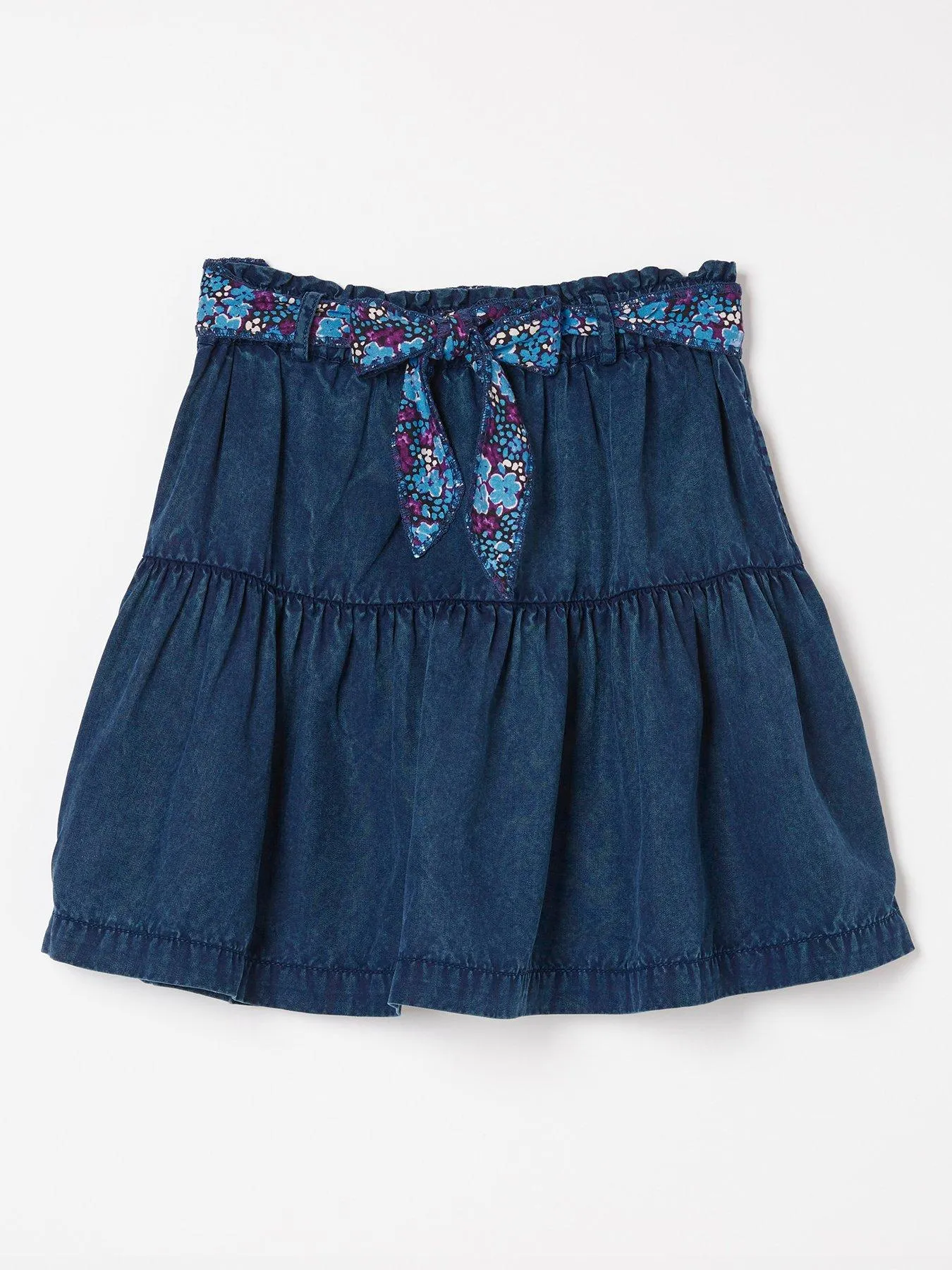 FatFace Girls Indigo Skirt - Indigo Blue