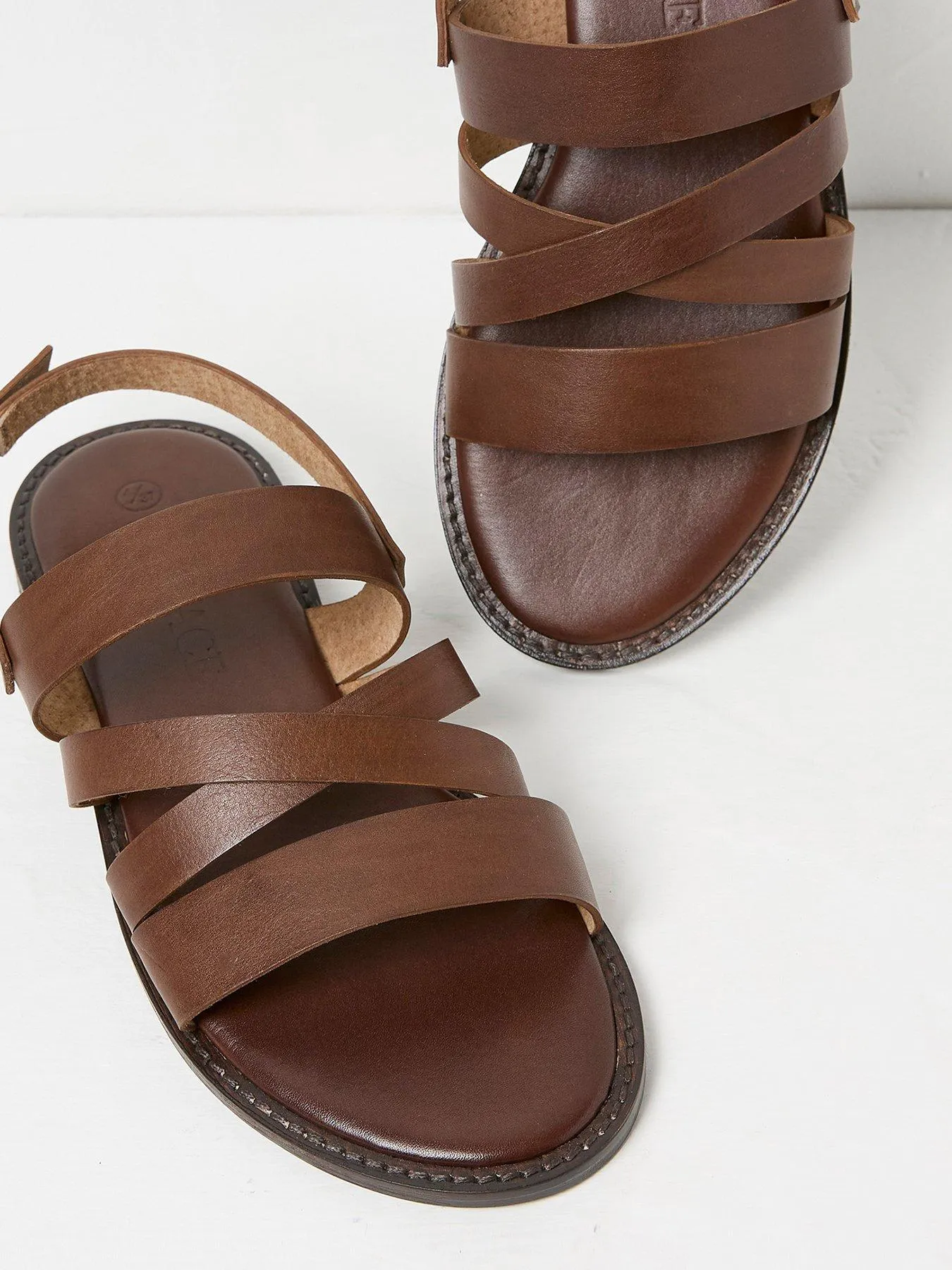 FatFace Hallie Leather Strap Sandal