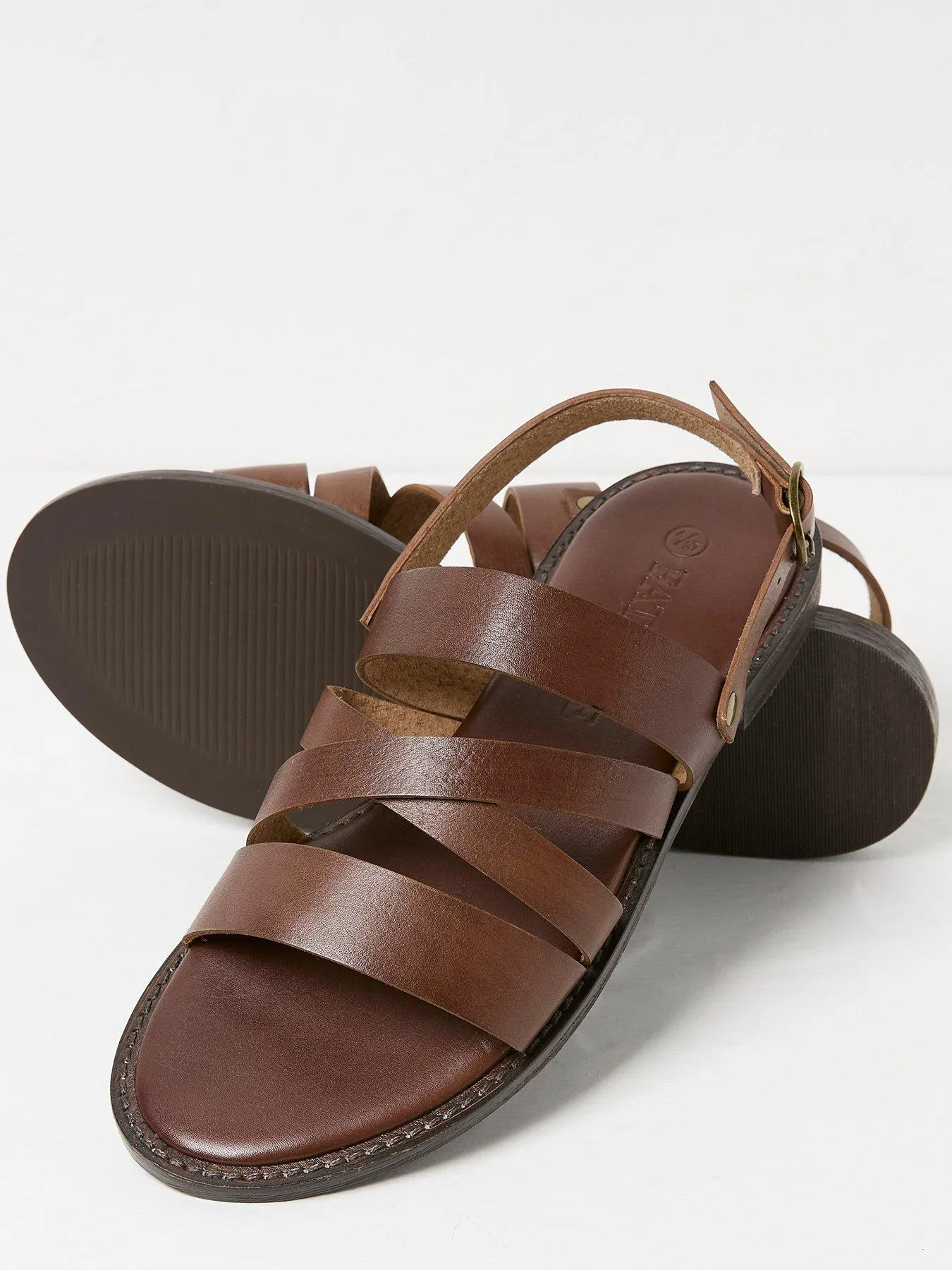 FatFace Hallie Leather Strap Sandal