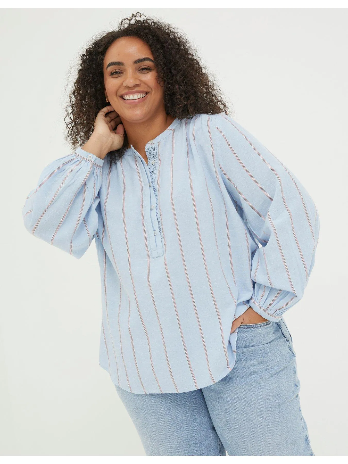 FatFace Mallie Stripe Tunic - Blue