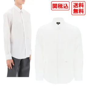 FENDI  |Street Style Long Sleeves Plain Cotton Luxury Shirts