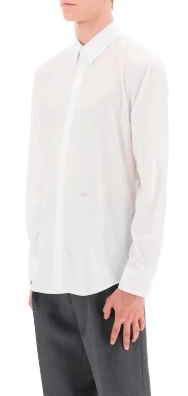 FENDI  |Street Style Long Sleeves Plain Cotton Luxury Shirts