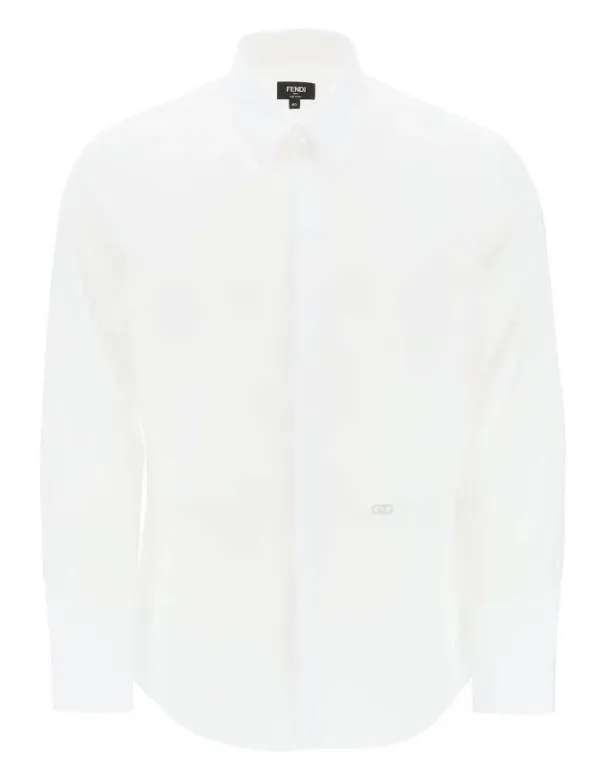 FENDI  |Street Style Long Sleeves Plain Cotton Luxury Shirts