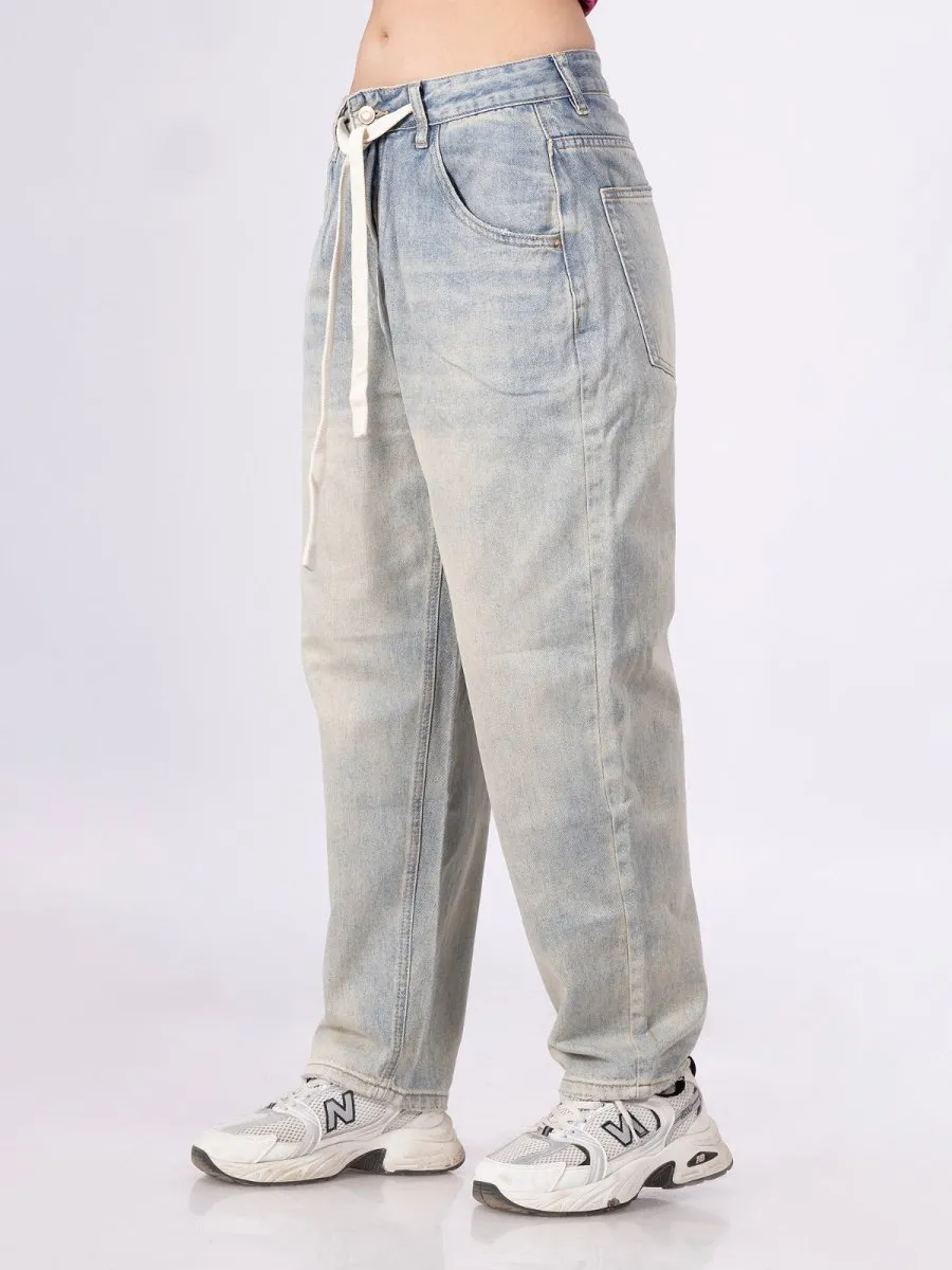 Flushed Out Light Blue Jeans [ Unisex ]