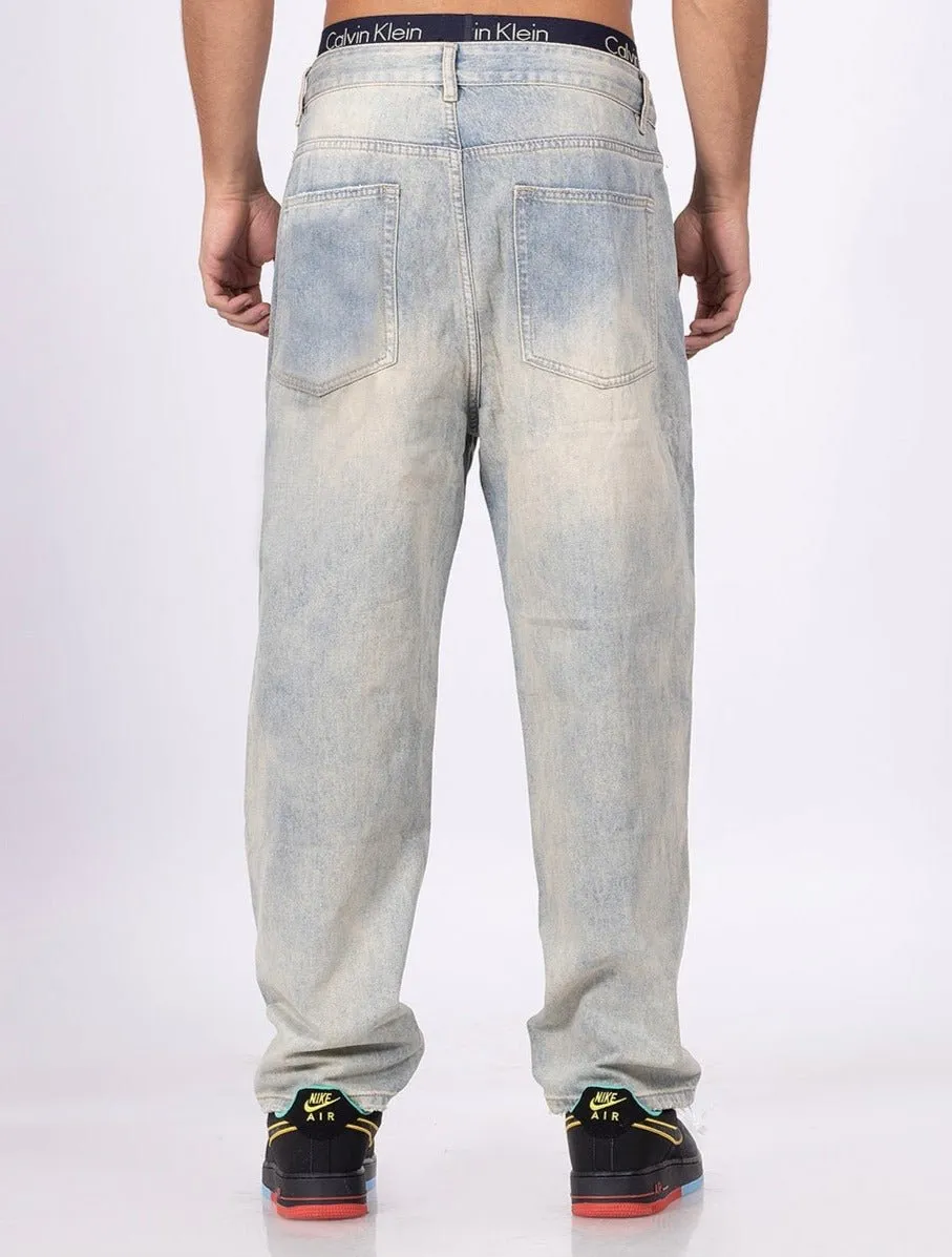 Flushed Out Light Blue Jeans [ Unisex ]