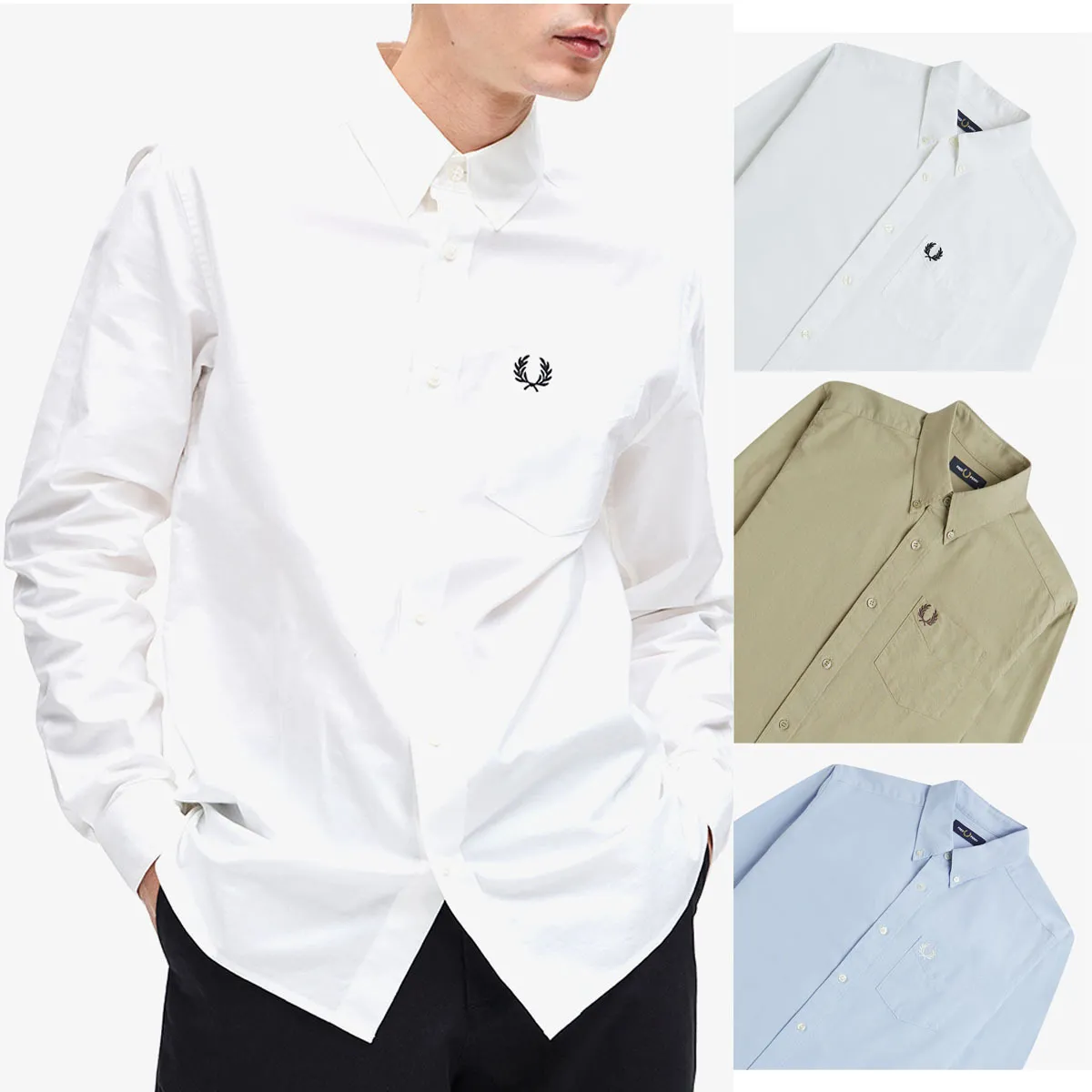 FRED PERRY  |Unisex Long Sleeves Plain Cotton Logo Shirts