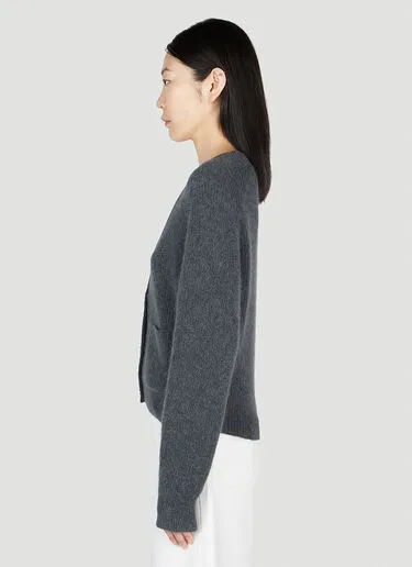 Ganni  |Casual Style Wool Nylon Street Style Long Sleeves Cardigans