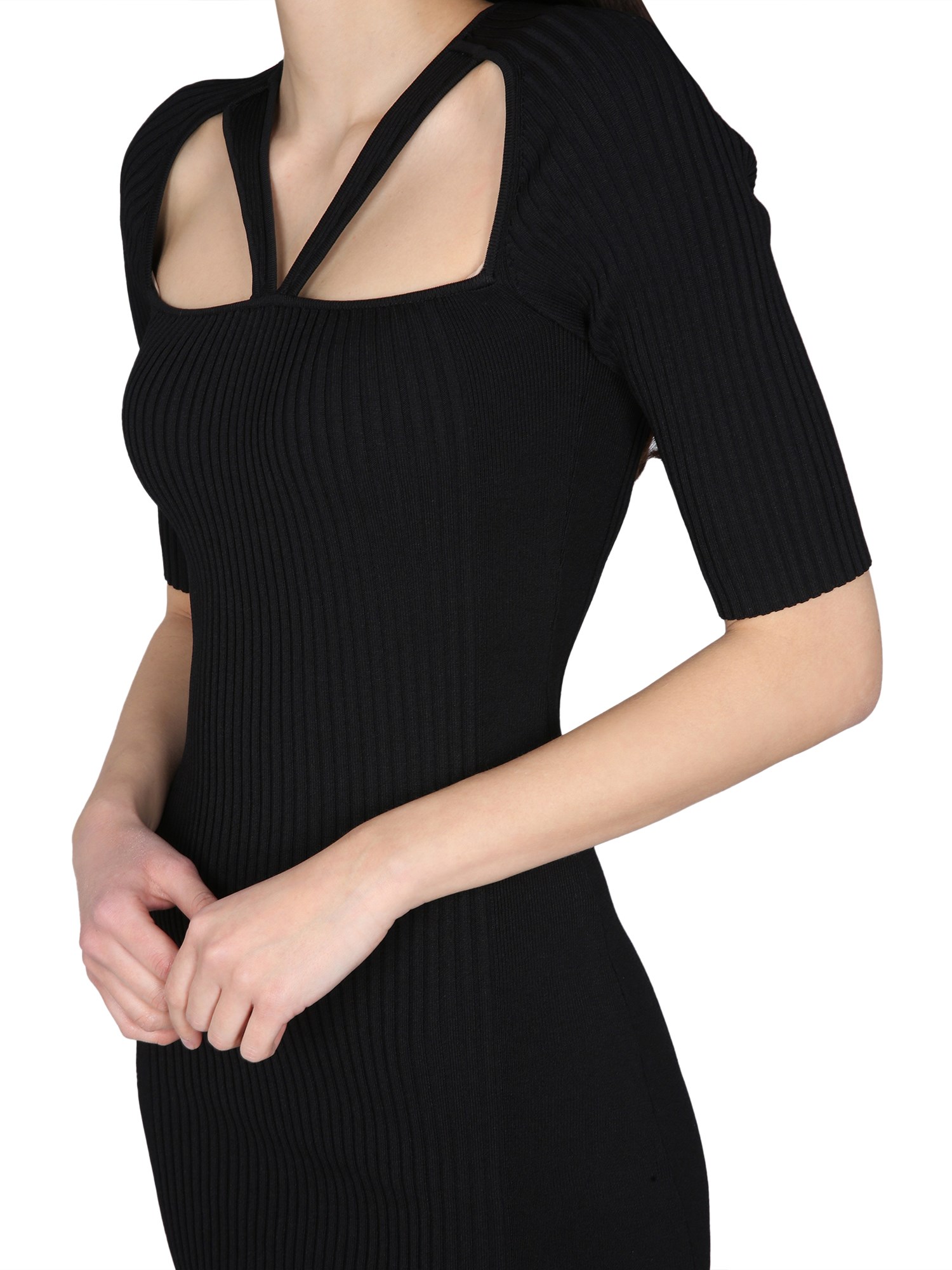 GANNI    RIBBED DRESS