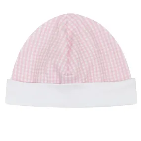 Gingham Baby Hat - Pink