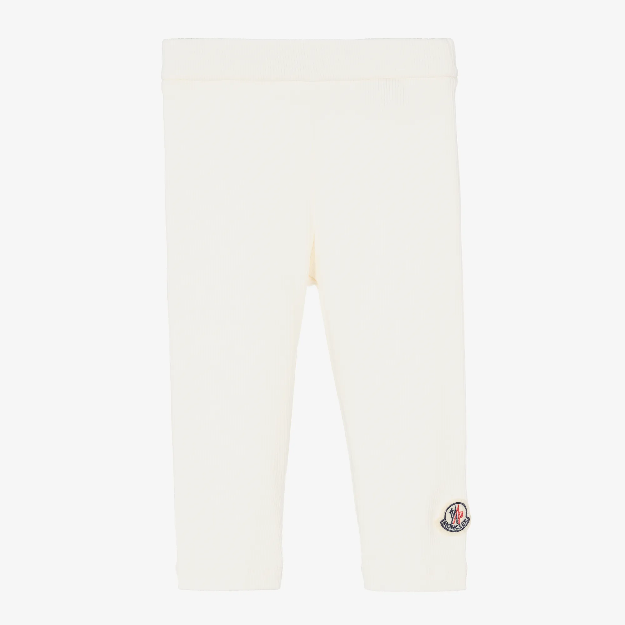 Girls Ivory Cotton Leggings