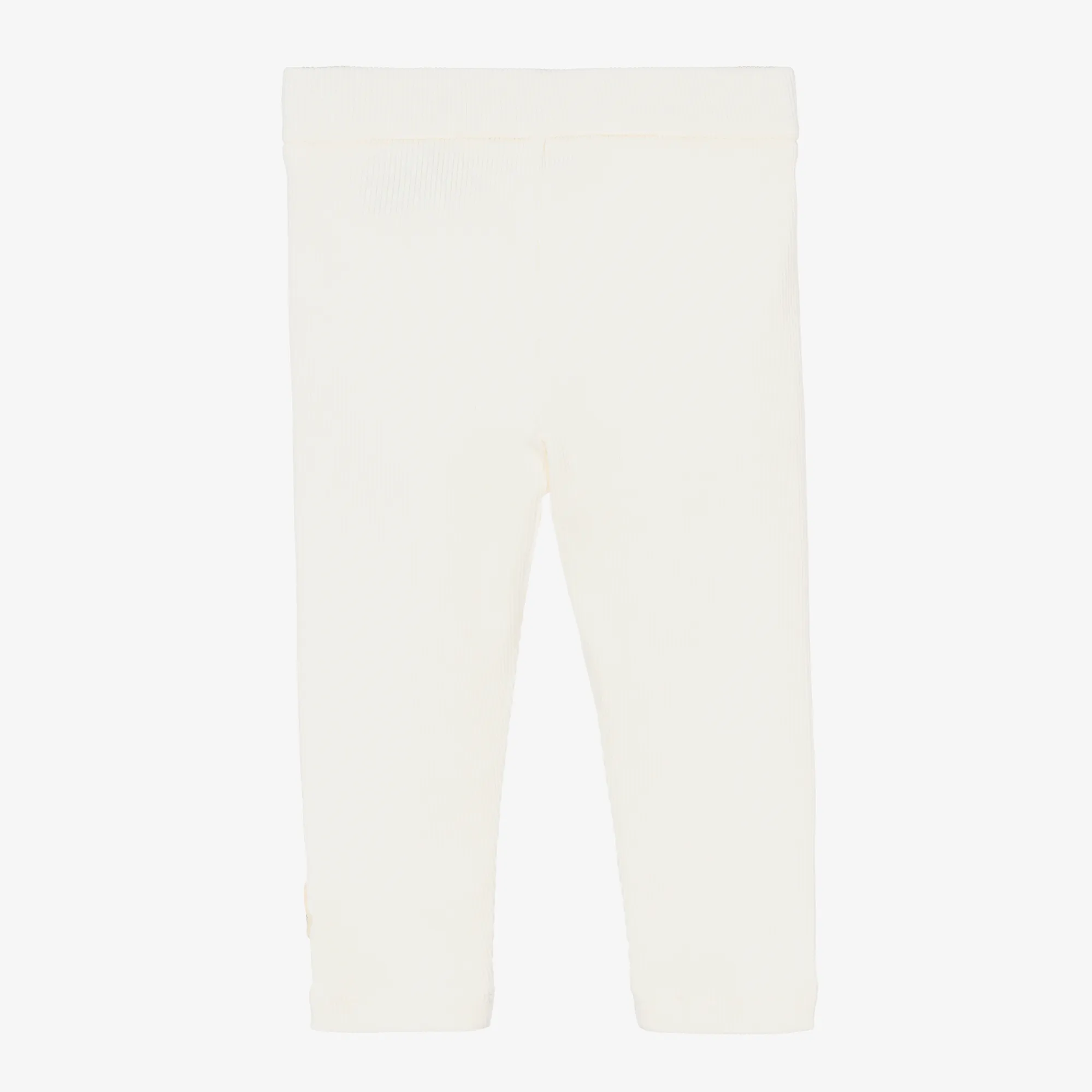 Girls Ivory Cotton Leggings