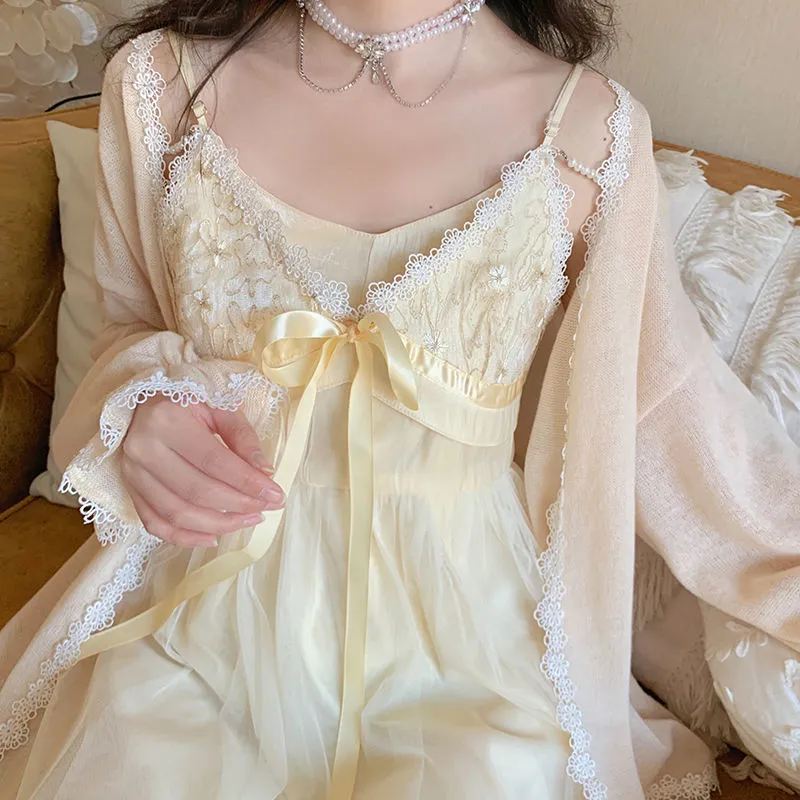 Gold Fortune Vintage-Aesthetic Romantic Fairy Princess Dress