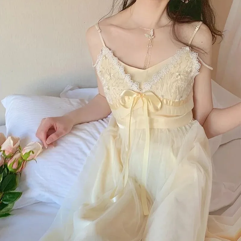 Gold Fortune Vintage-Aesthetic Romantic Fairy Princess Dress