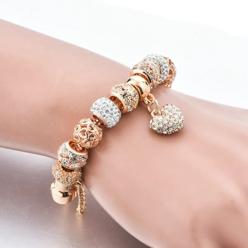 Gold Plated Charms Bracelet