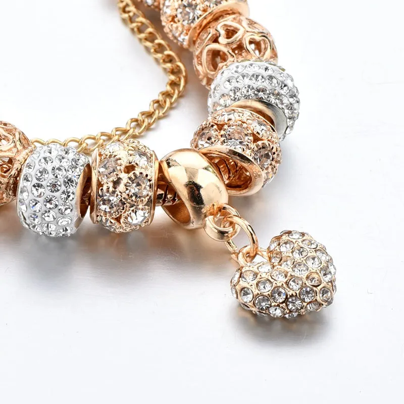 Gold Plated Charms Bracelet