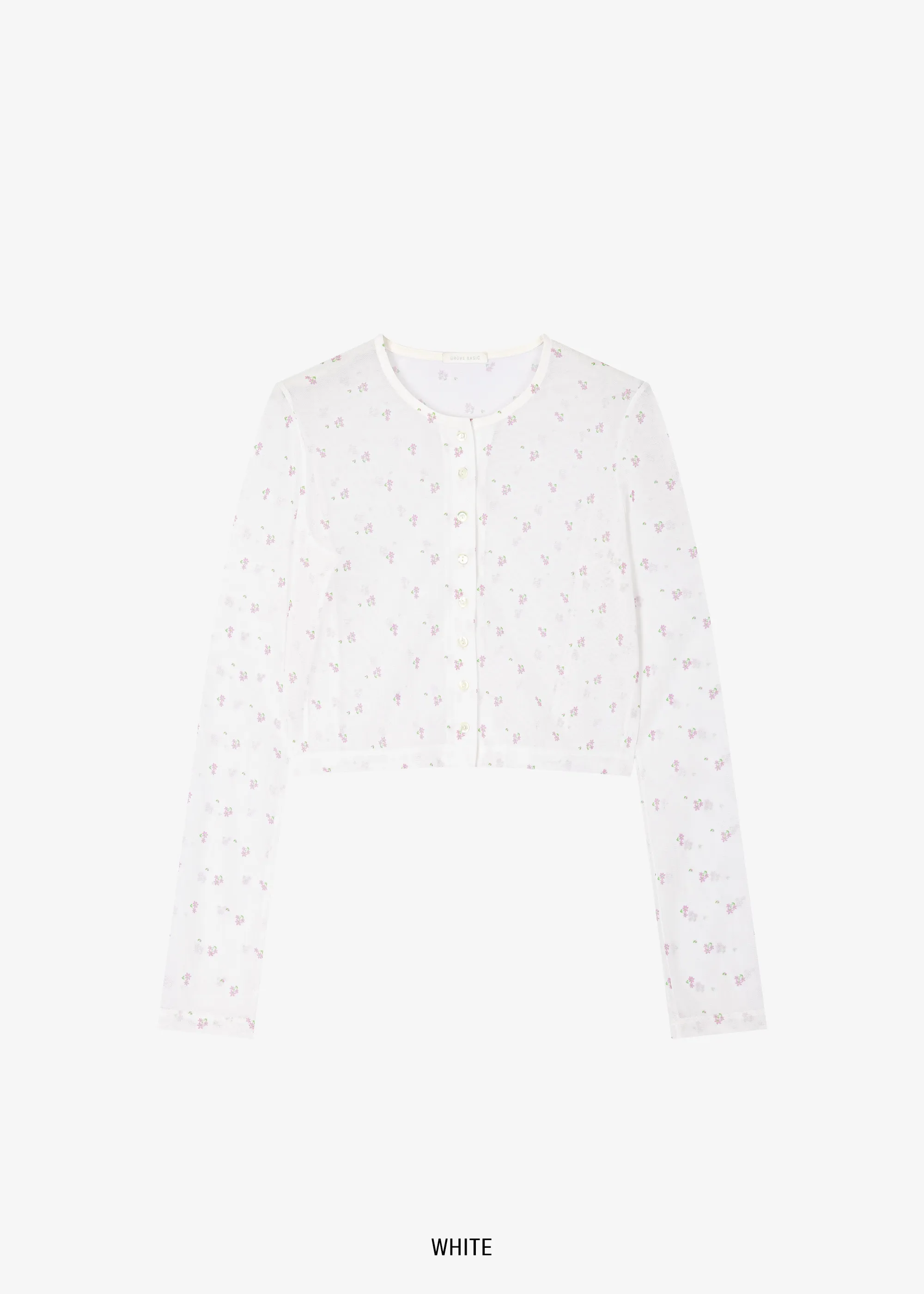 GROVE  |Flower Patterns Casual Style Street Style Long Sleeves