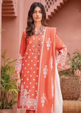 Gul Ahmed Embroidered Lawn Unstitched 3 Piece Suit - GA24EL DN-42020