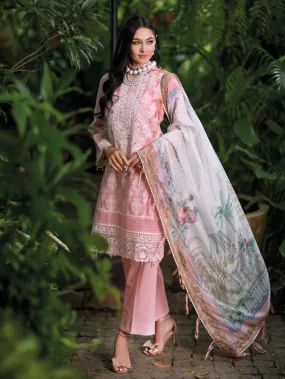 Gul Ahmed Premium Embroidered Lawn Unstitched 3Pc Suit SSM-42001