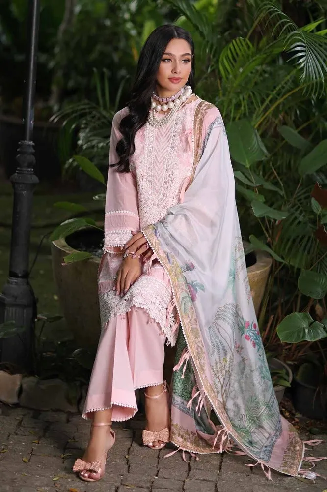 Gul Ahmed Premium Embroidered Lawn Unstitched 3Pc Suit SSM-42001