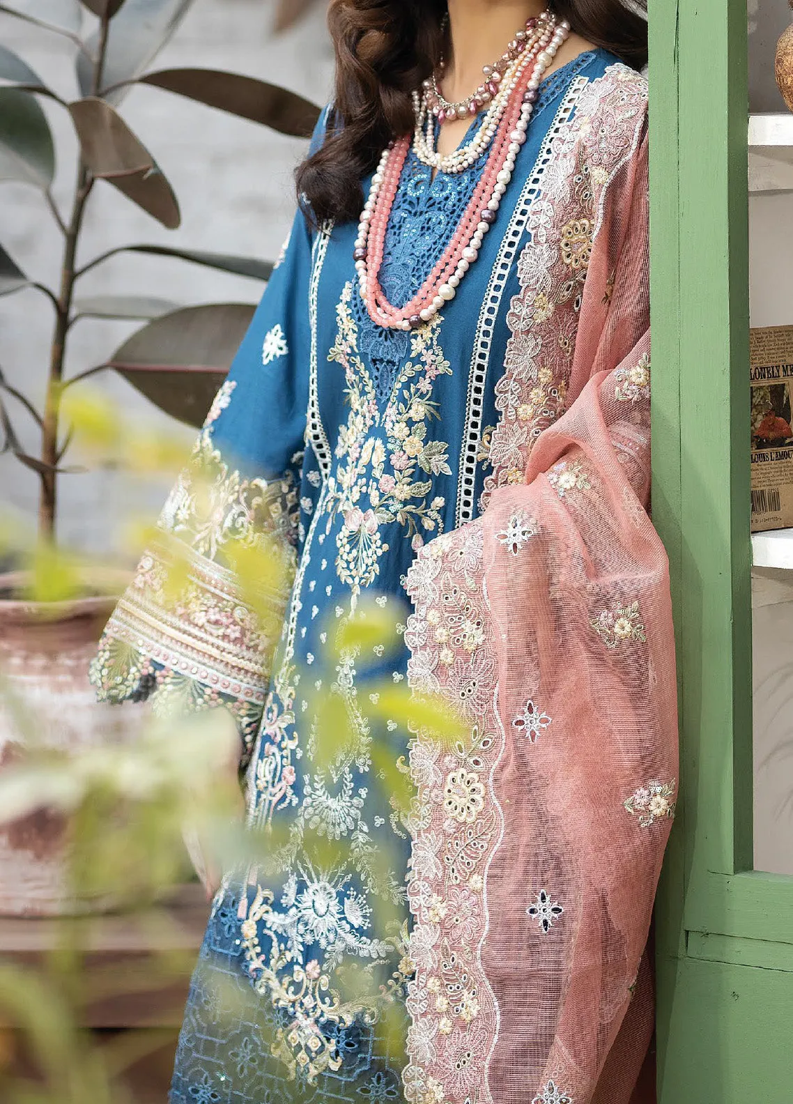 Gulposh By Serene Luxury Embroidered Lawn 3 Piece Unstitched Suit S24GLL-42-HANA