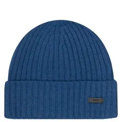 HUGO BOSS Fati_M Classic Ribbed Beanie Hat Blue