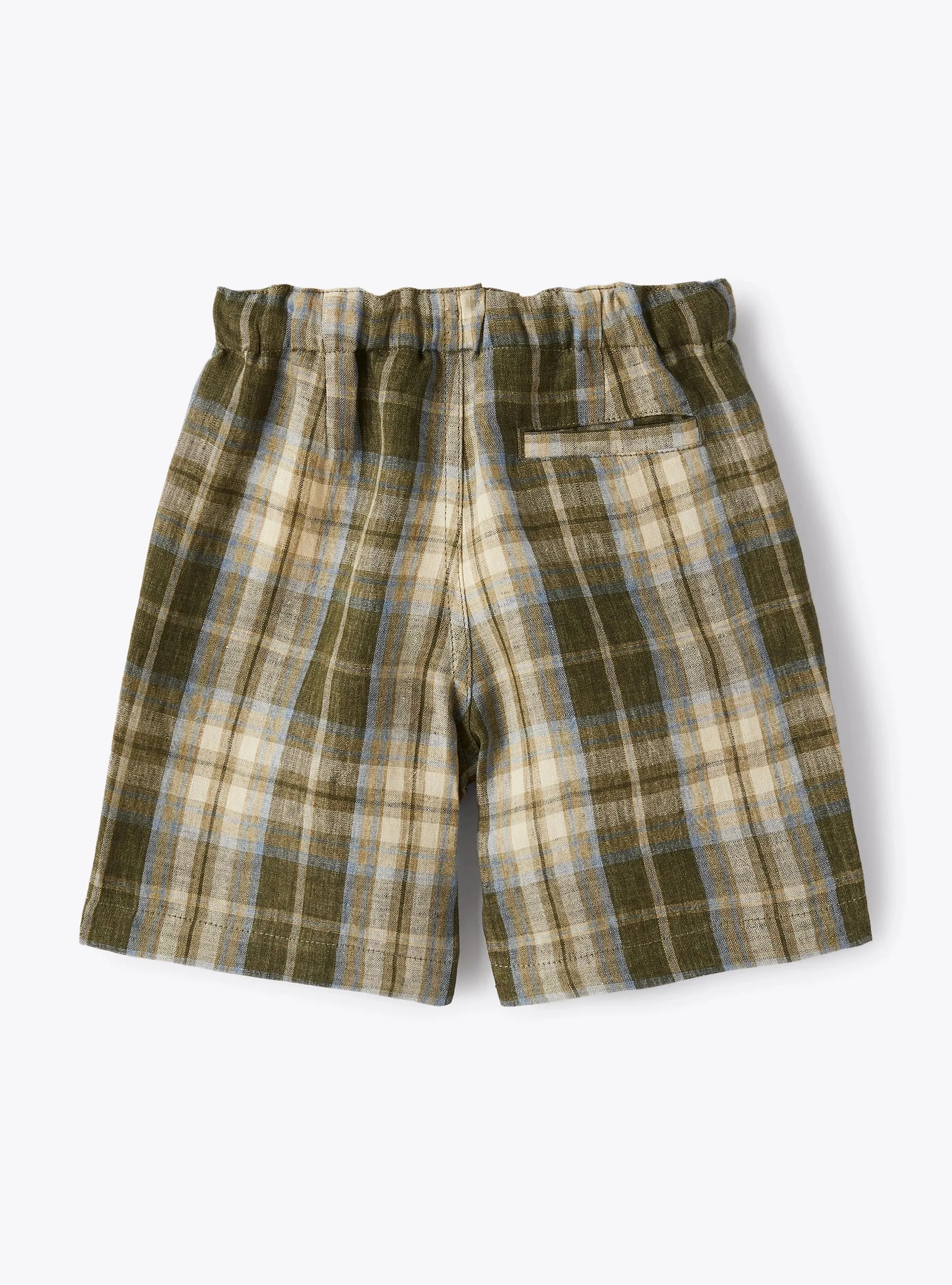 Il Gufo Boys Plaid Bermuda Shorts