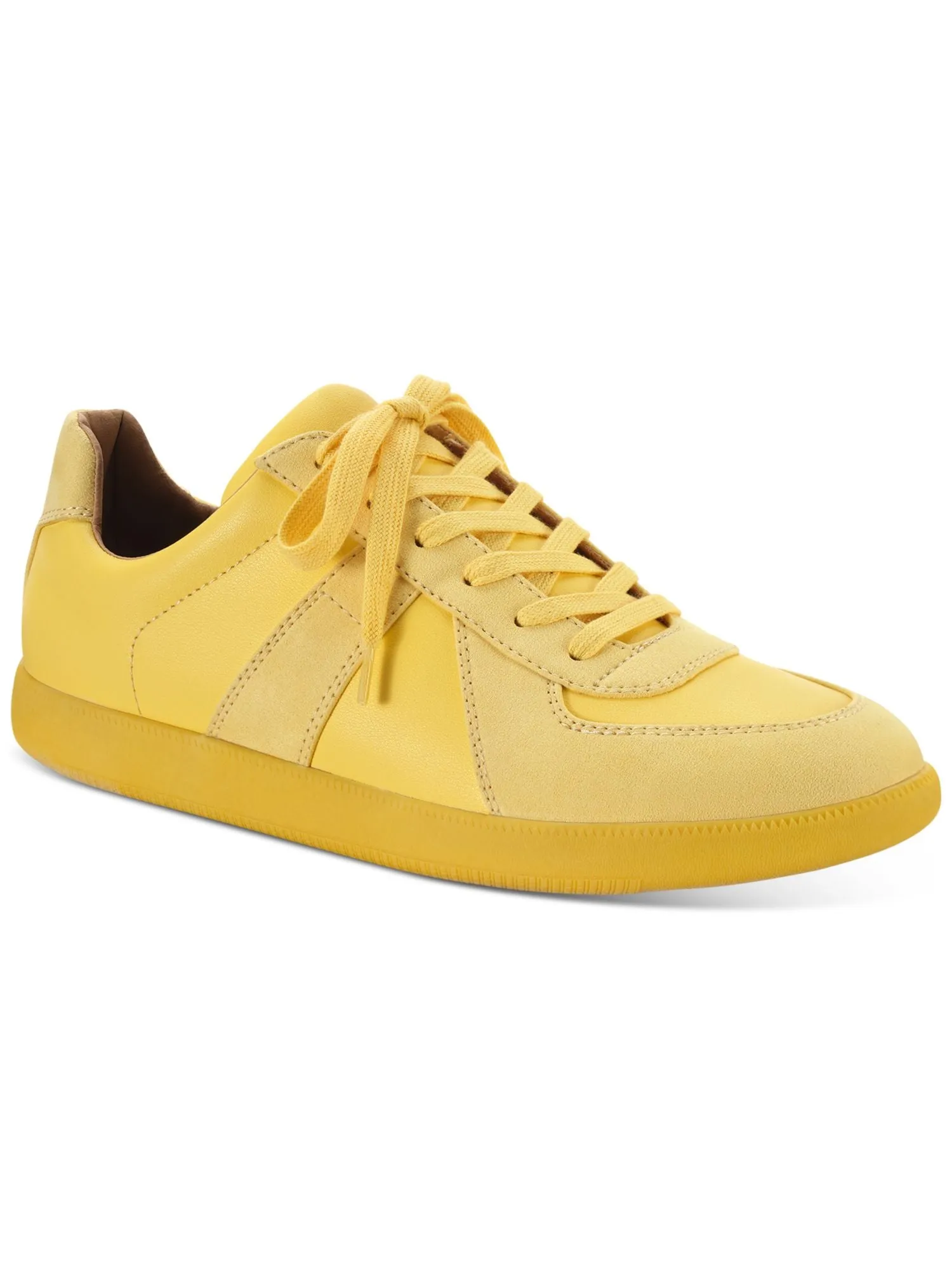 INC Mens Yellow Padded Comfort Harlan Round Toe Platform Lace-Up Sneakers Shoes M