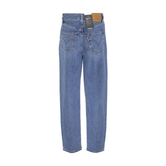 JEANS 5T HIGH LOOSE TAPER Woman Denim Medio 