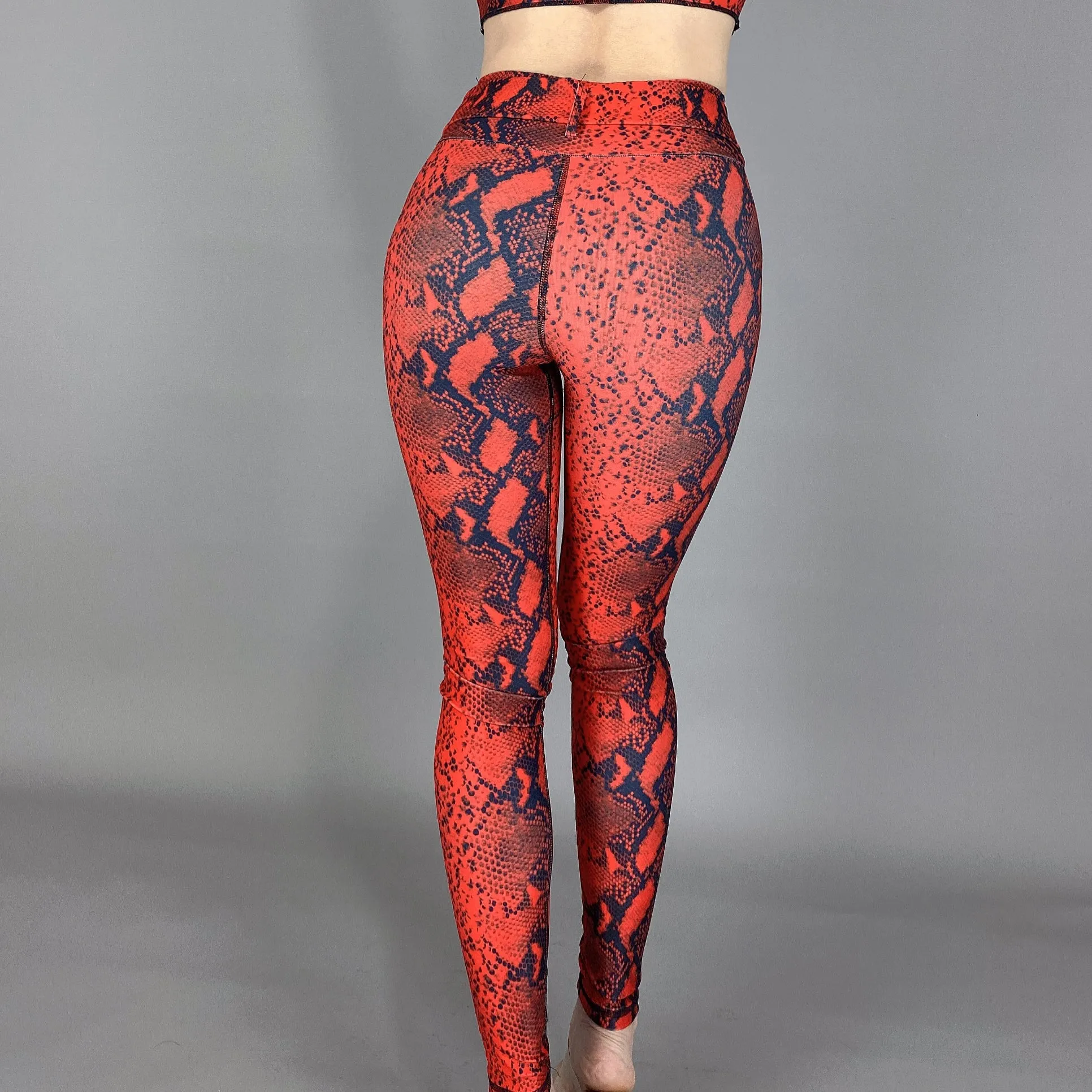 La Fitwear Legging Belt Red Snake