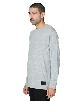 Le Bent Men's Ultralight Long Sleeve Tee - Heather Grey