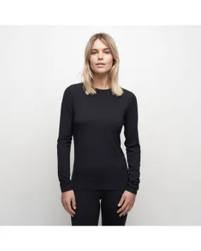 Le Bent Womens Core 200 Crew - Black - 2023