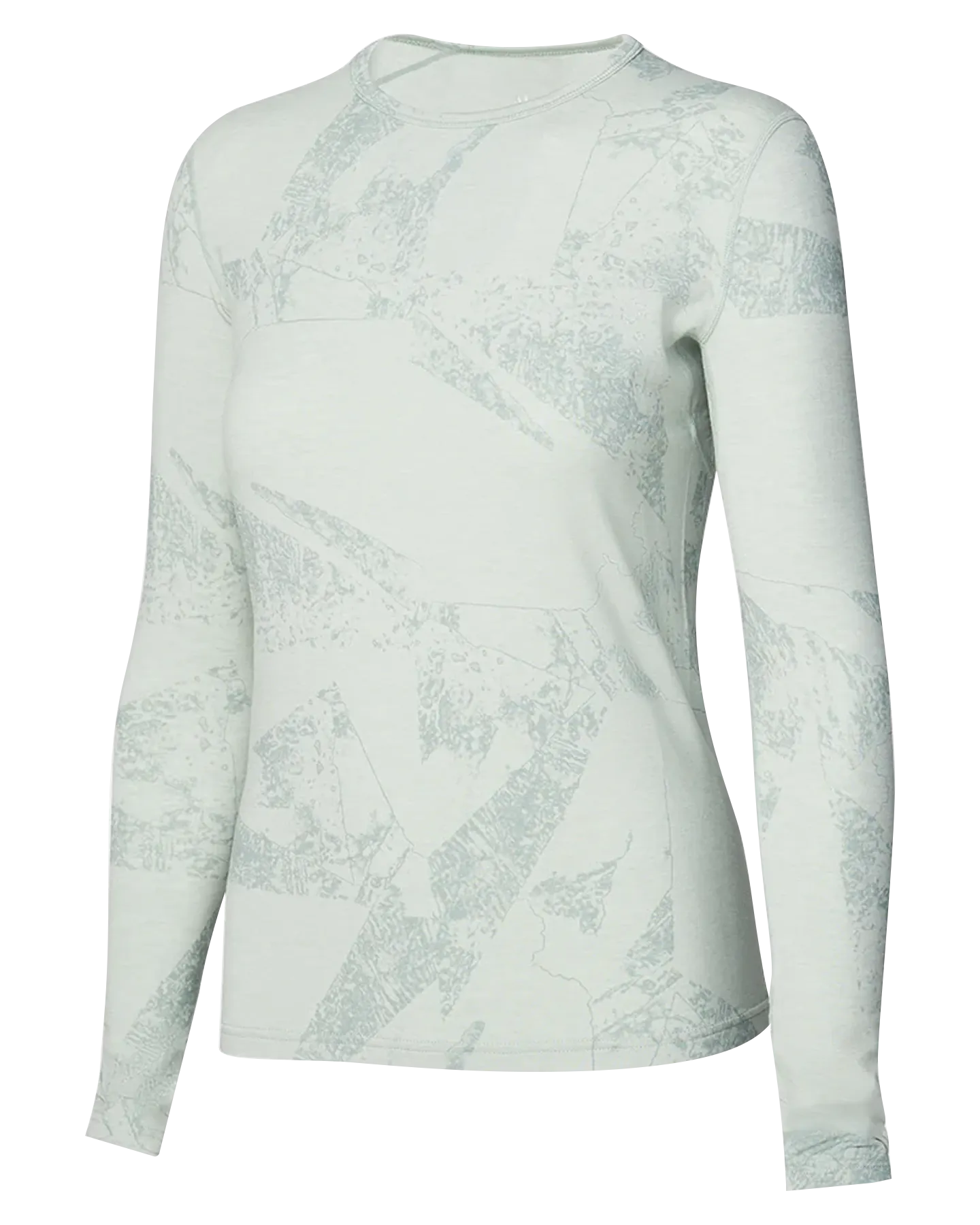 Le Bent Women's Fractal Lightweight Crew - Sea Foam