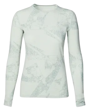 Le Bent Women's Fractal Lightweight Crew - Sea Foam