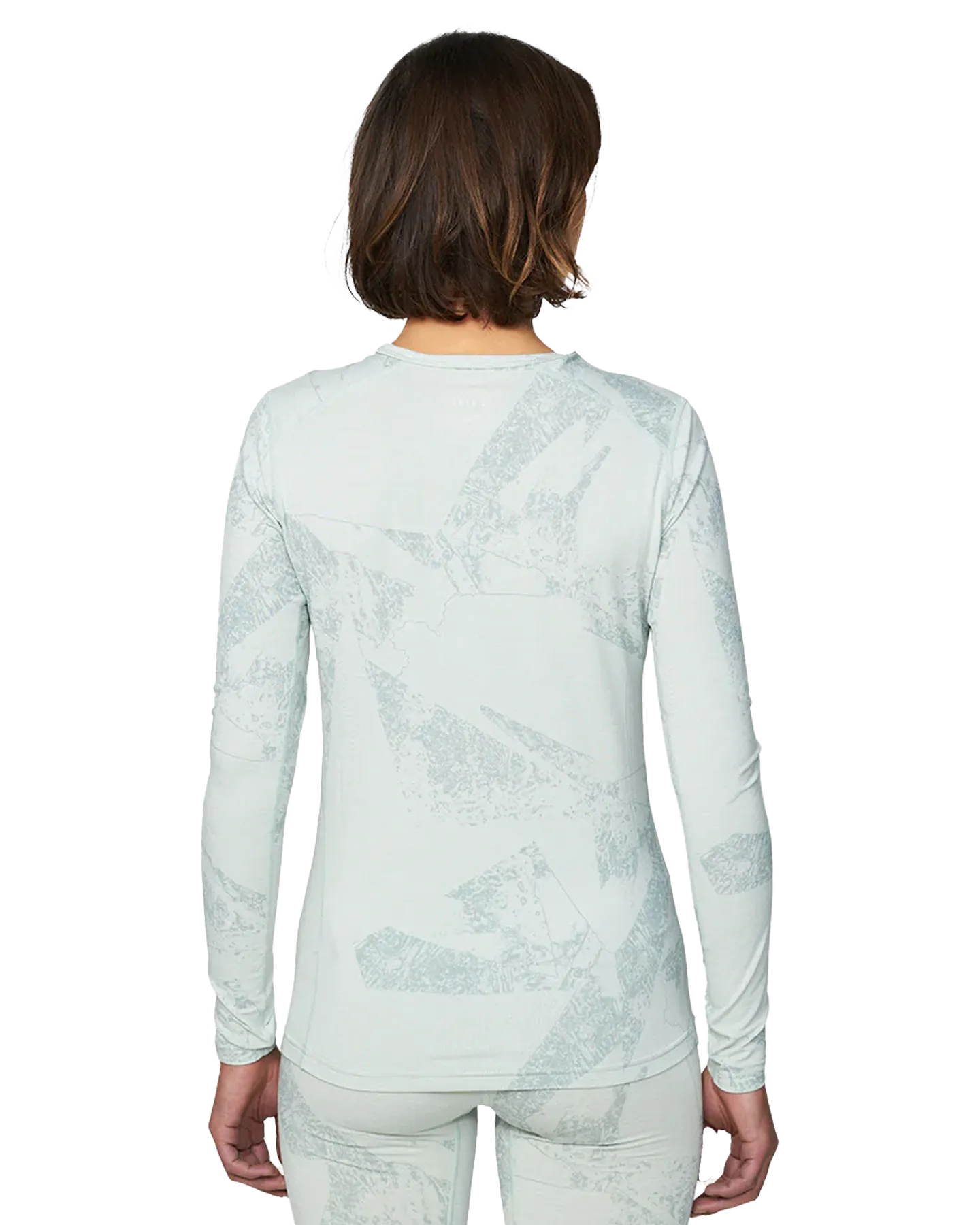 Le Bent Women's Fractal Lightweight Crew - Sea Foam