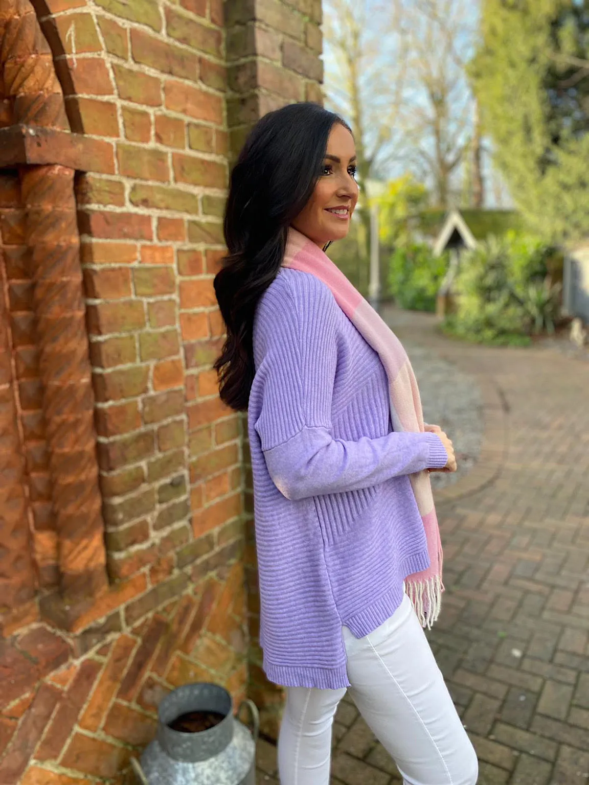 Lilac Ribbed Jumper Isha