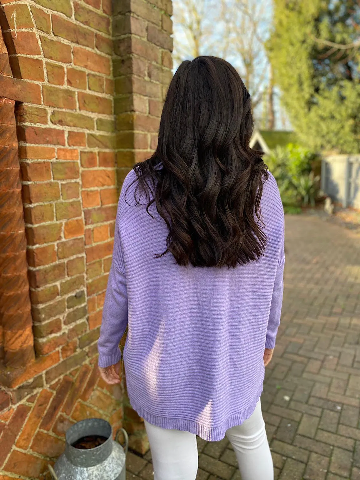 Lilac Ribbed Jumper Isha