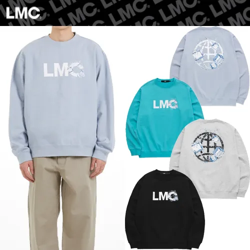 LMC  |Unisex Street Style Long Sleeves Logo Sweatshirts