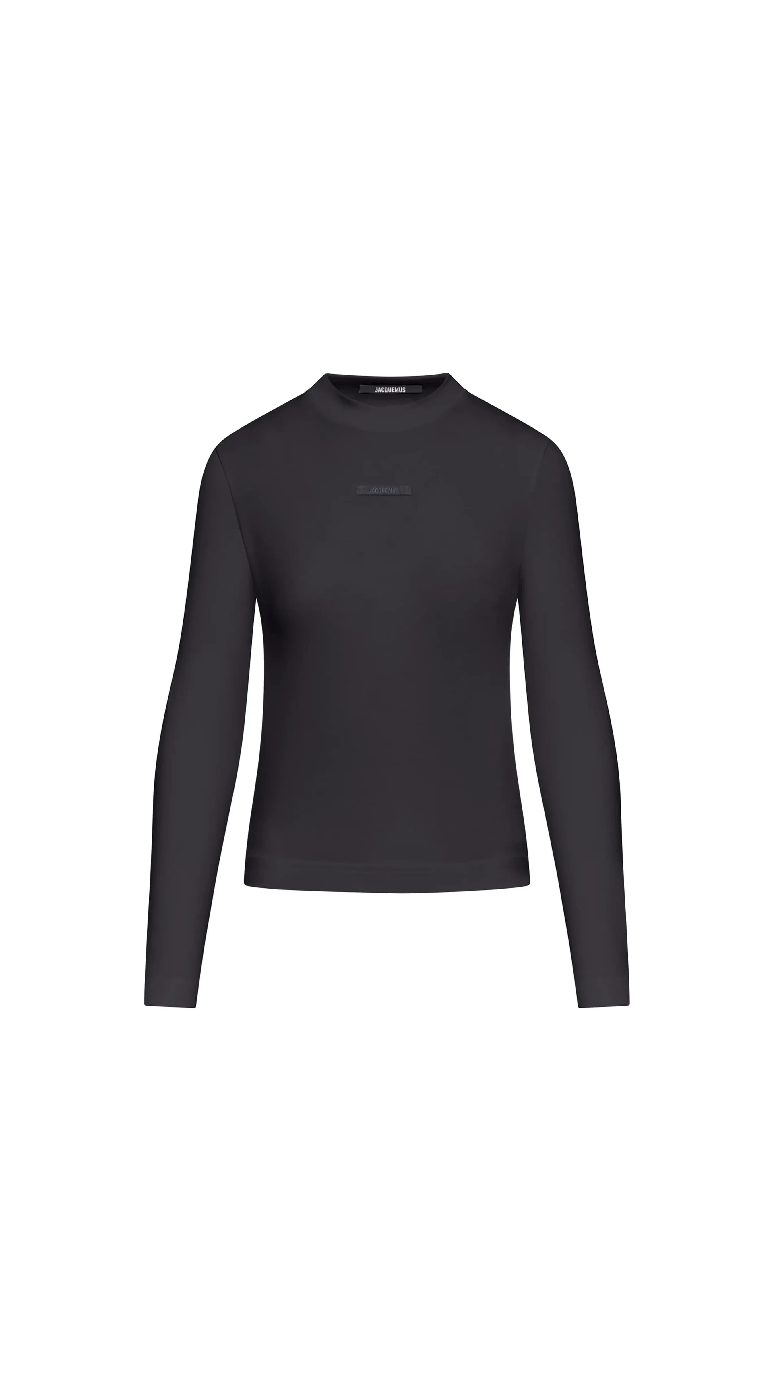 Long-sleeved Gros Grain T-shirt - Black