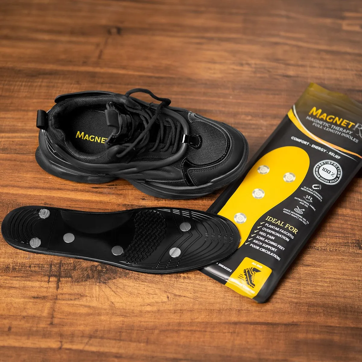 Magnetic Insoles Foot Shoe Inserts with Magnetic Therapy