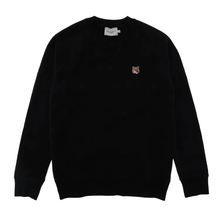 MAISON KITSUNE  |Long Sleeves Plain Logo Designers Sweatshirts