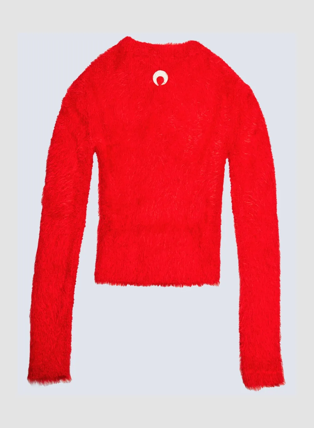 MARINE SERRE | Wild Puffy Knit Fitted Sweater