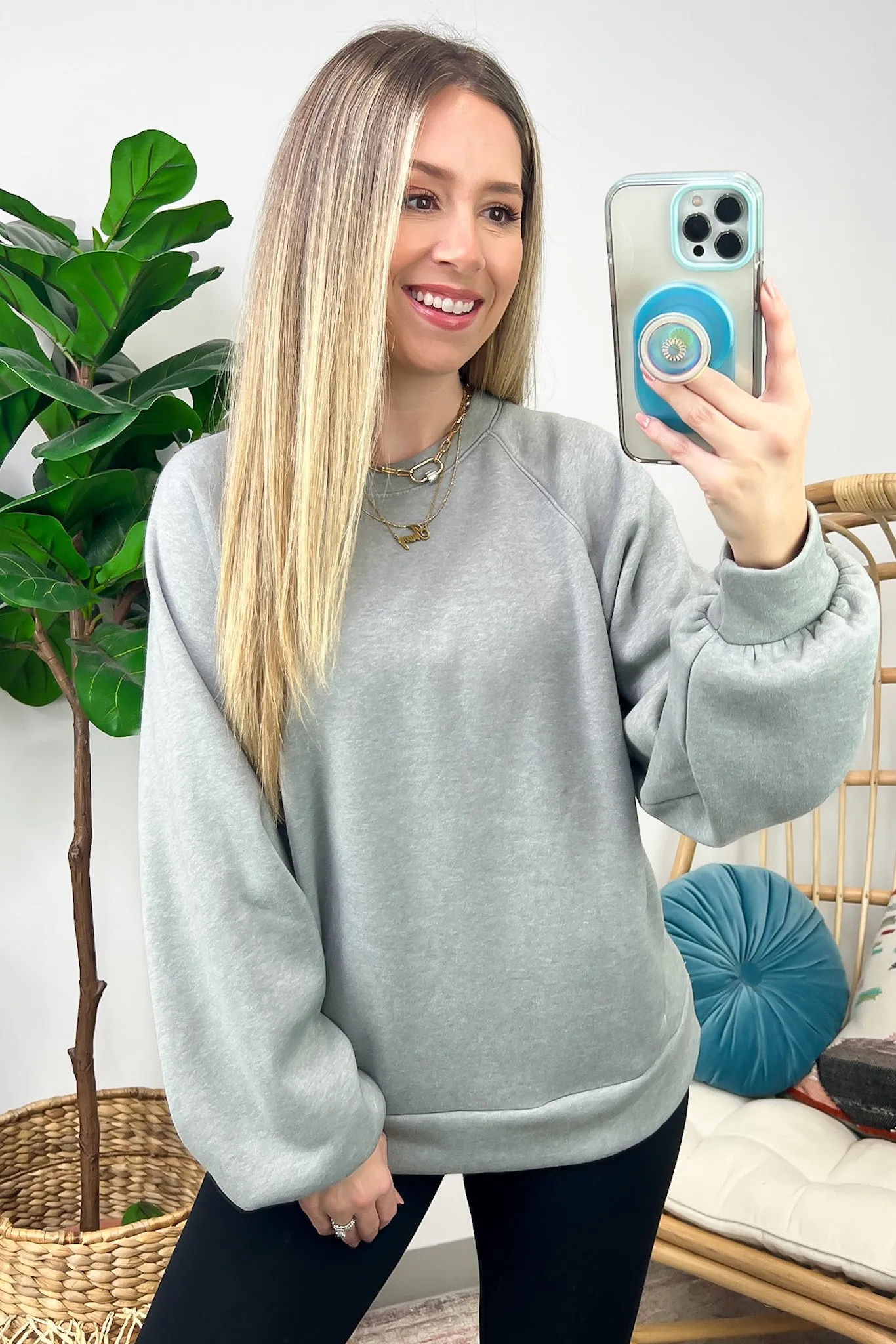 Maryana Long Sleeve Relaxed Sweatshirt - FINAL SALE